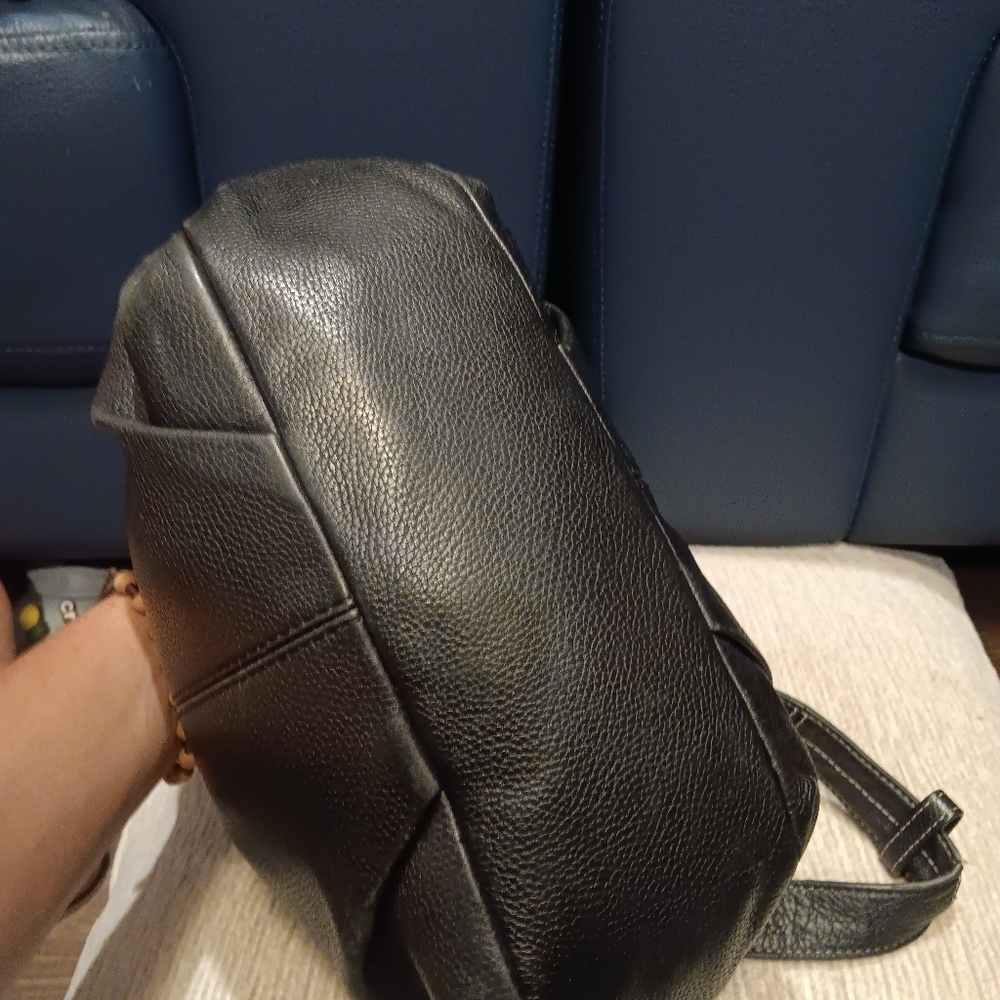 Coach Crossbody Black Leather Shoulder Bag - Picture 7 of 10